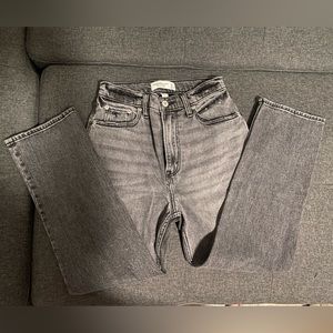 Abercrombie and fitch ankle straight ultra high rise curve love